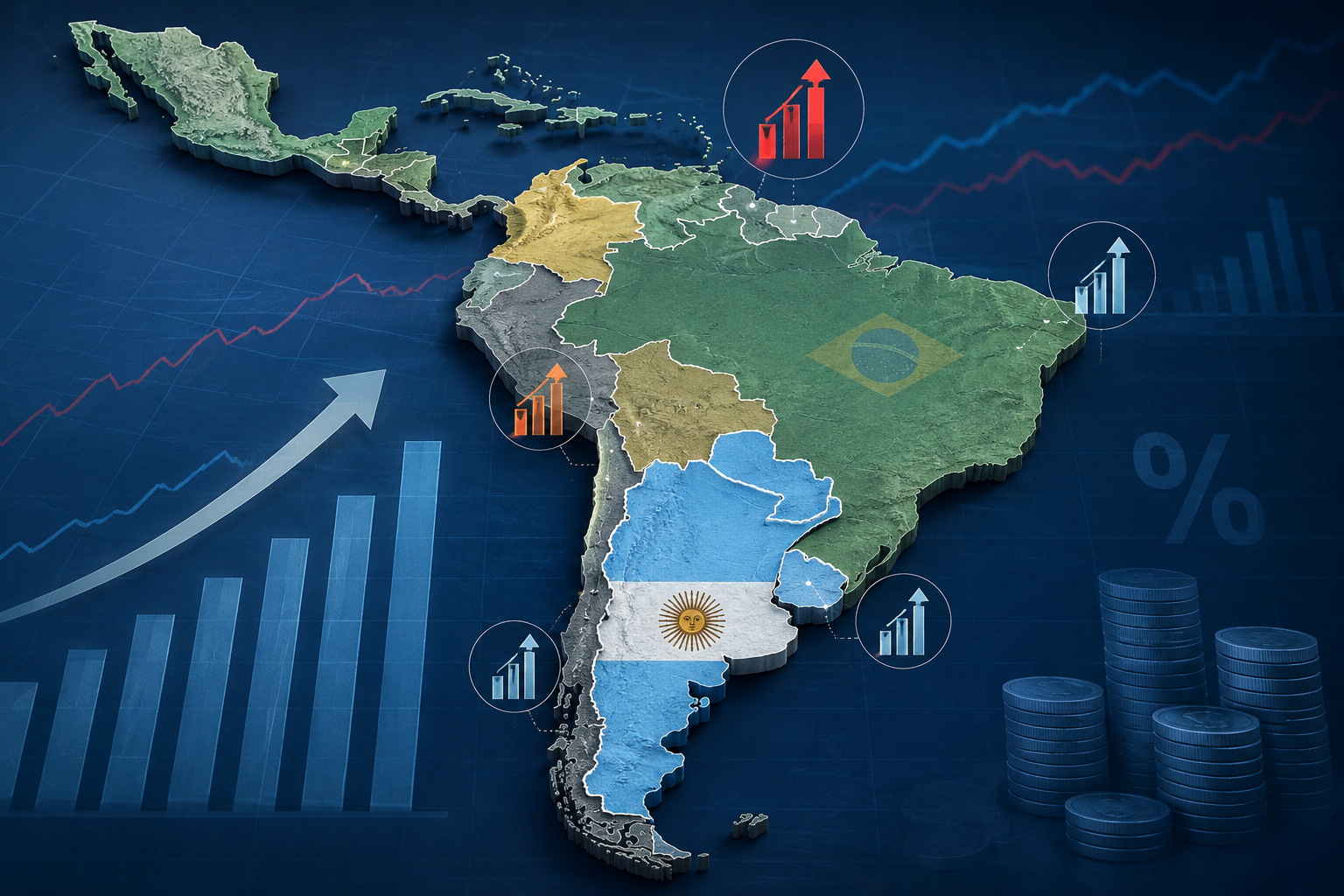 Argentina volvió a quedar entre los países con mayor inflación de América Latina