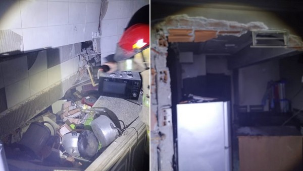 Así quedó el departamento de Monteagudo al 120 tras la explosión que afectó a un edificio