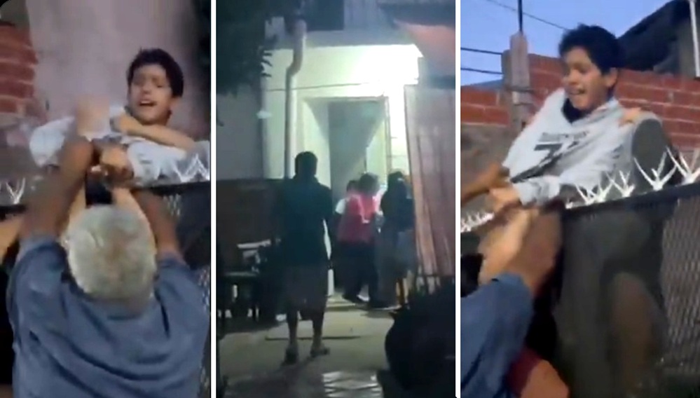 Desgarrador video: un nene intentó escapar de la casa de su madre tras denunciar maltratos
