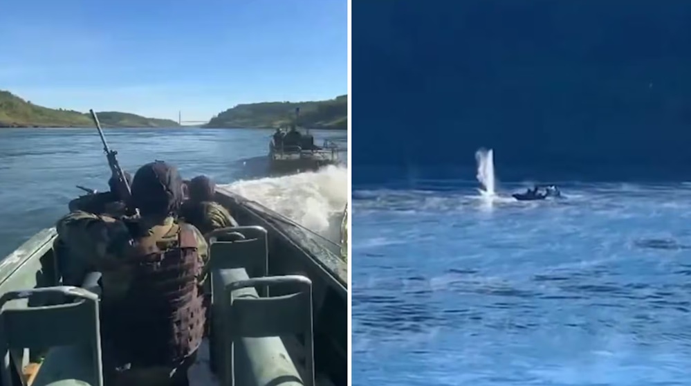 Video: el feroz enfrentamiento a tiros entre Prefectura y un grupo de contrabandistas en el Paraná